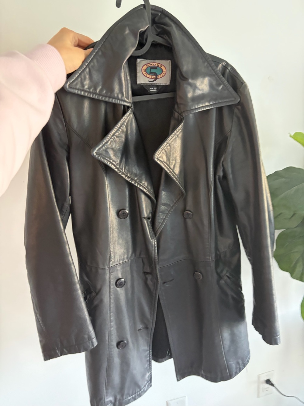 Vintage leather coat